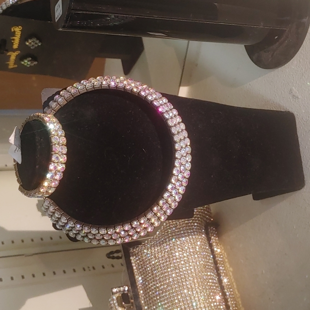 Rhinestone Cuff  Bracelet